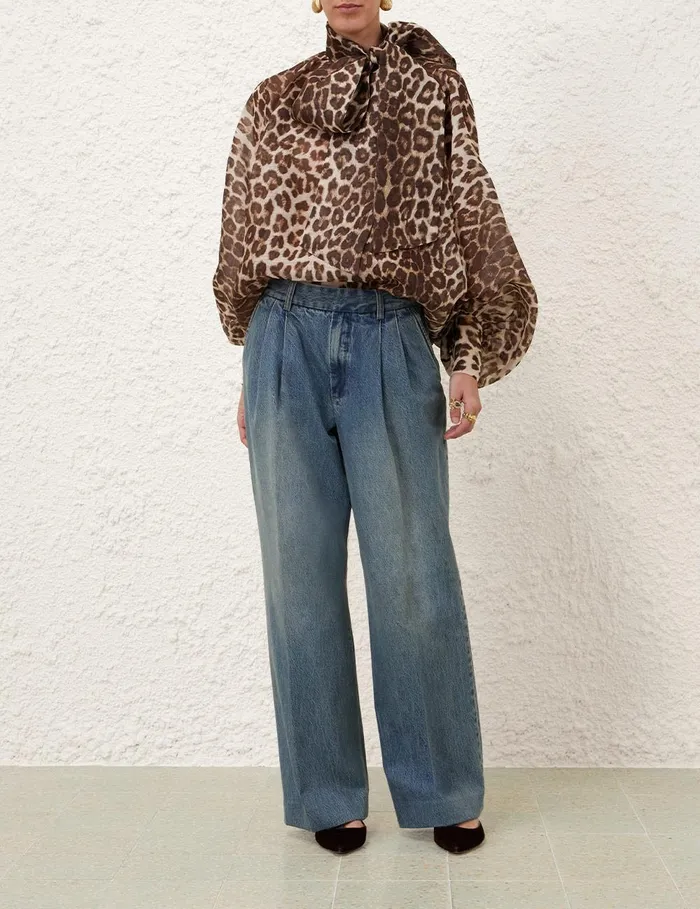 Women Denim Zimmermann Illustration Denim Pant Neptune