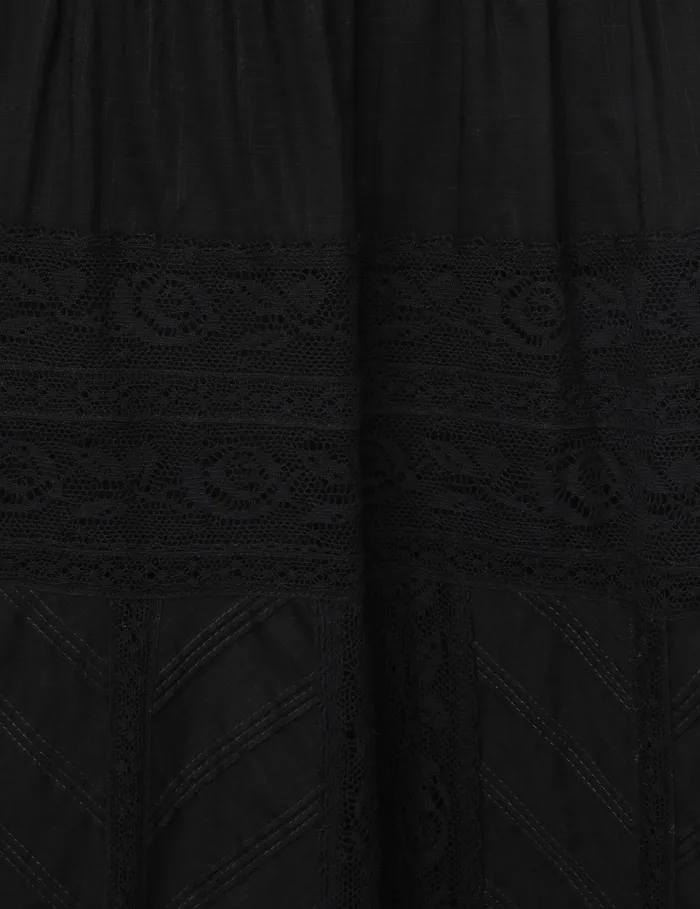 Women Dresses and Coverups Zimmermann Halliday Lace Trim Slip Dress Black