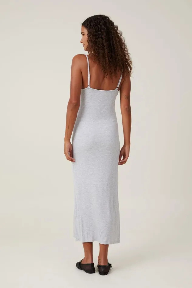Women Dresses Cotton On Staple 90S Slip Maxi Dress Grey Marle
