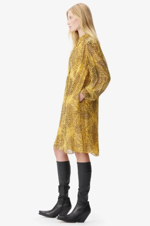 Women Dresses Lala Berlin Dress Daneris Viscose Heritage Star Yellow Women Dresses Lala Berlin Dress Daneris Viscose Heritage Star Yellow