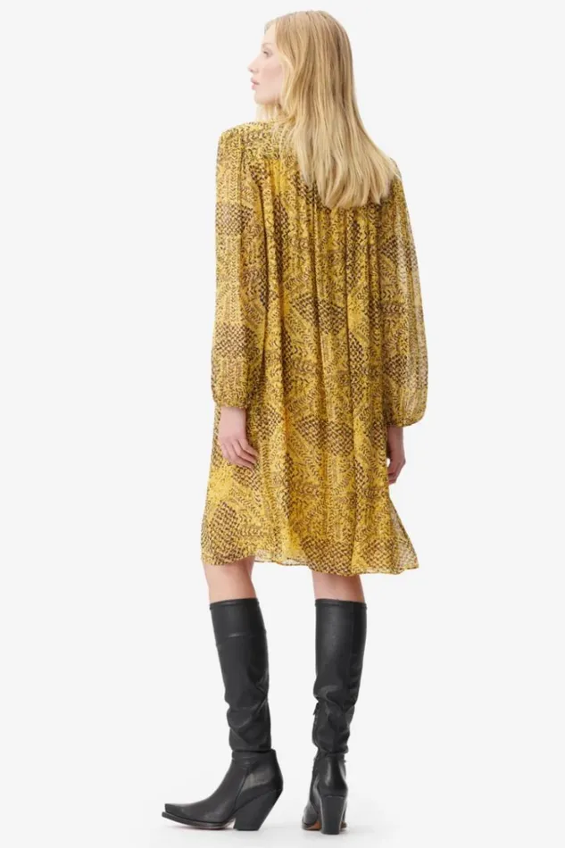 Women Dresses Lala Berlin Dress Daneris Viscose Heritage Star Yellow Women Dresses Lala Berlin Dress Daneris Viscose Heritage Star Yellow