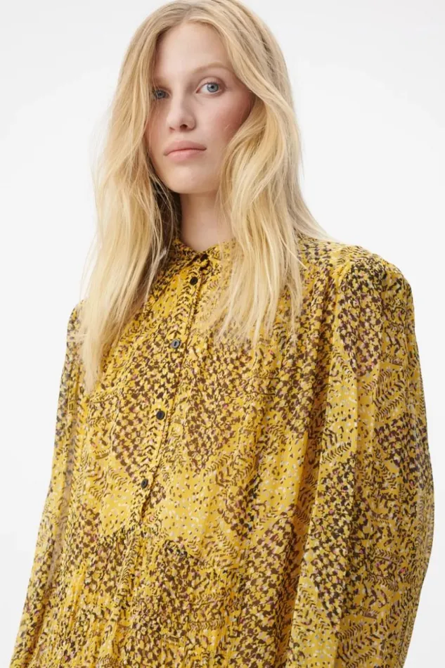 Women Dresses Lala Berlin Dress Daneris Viscose Heritage Star Yellow Women Dresses Lala Berlin Dress Daneris Viscose Heritage Star Yellow