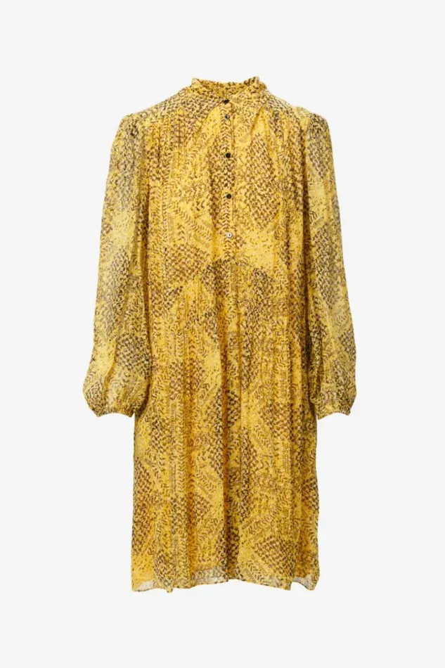 Women Dresses Lala Berlin Dress Daneris Viscose Heritage Star Yellow Women Dresses Lala Berlin Dress Daneris Viscose Heritage Star Yellow