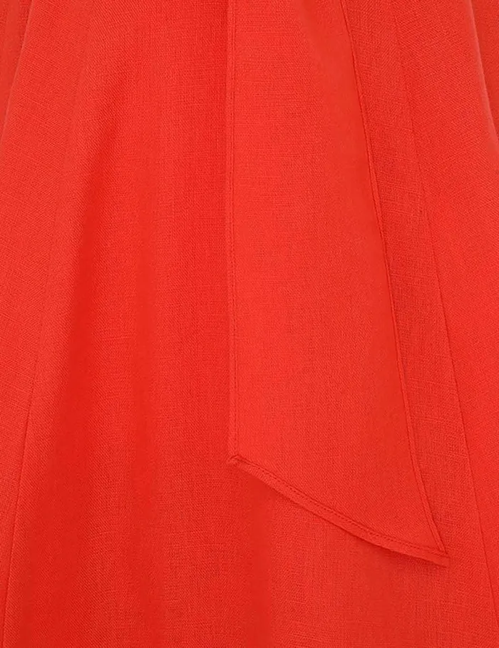 Women Dresses Zimmermann Crush Tie Front Midi Dress Red