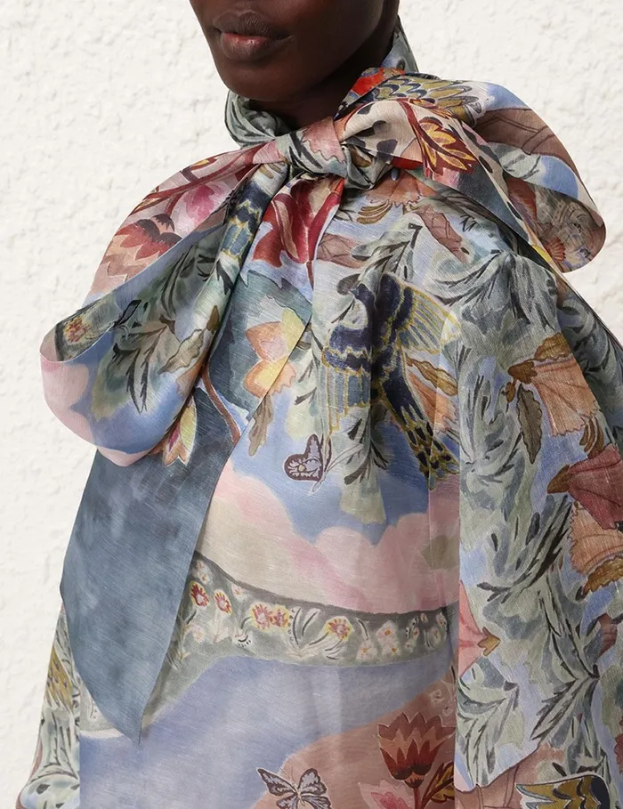 Women Dresses Zimmermann Illustration Billow Shift Eden Garden