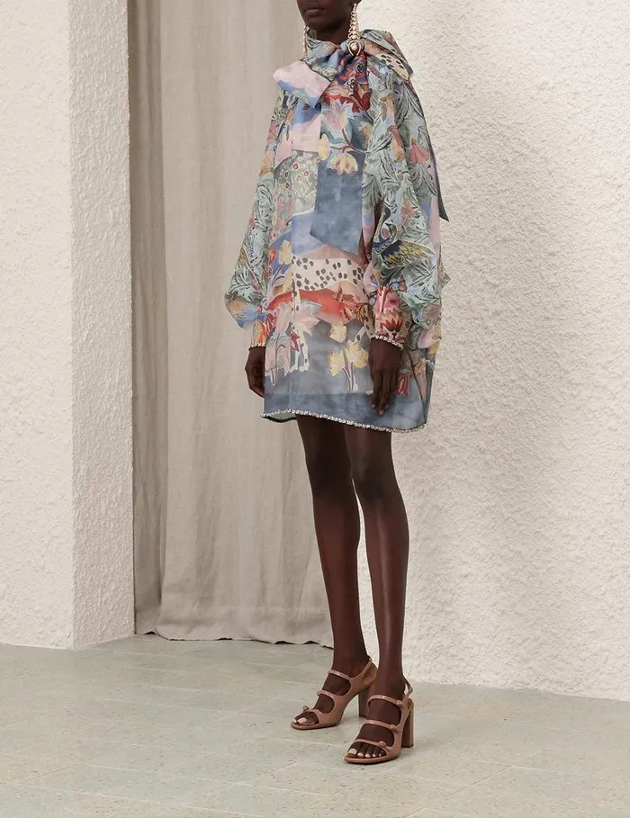 Women Dresses Zimmermann Illustration Billow Shift Eden Garden