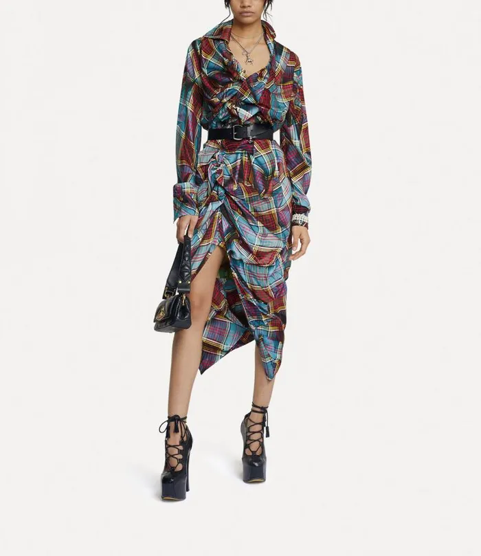 Women Drunken Shirt Multitartan Vivienne Westwood Tops And Shirts