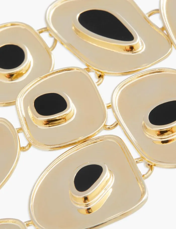 Women Earrings Zimmermann Petal Chandeliers Goldblack