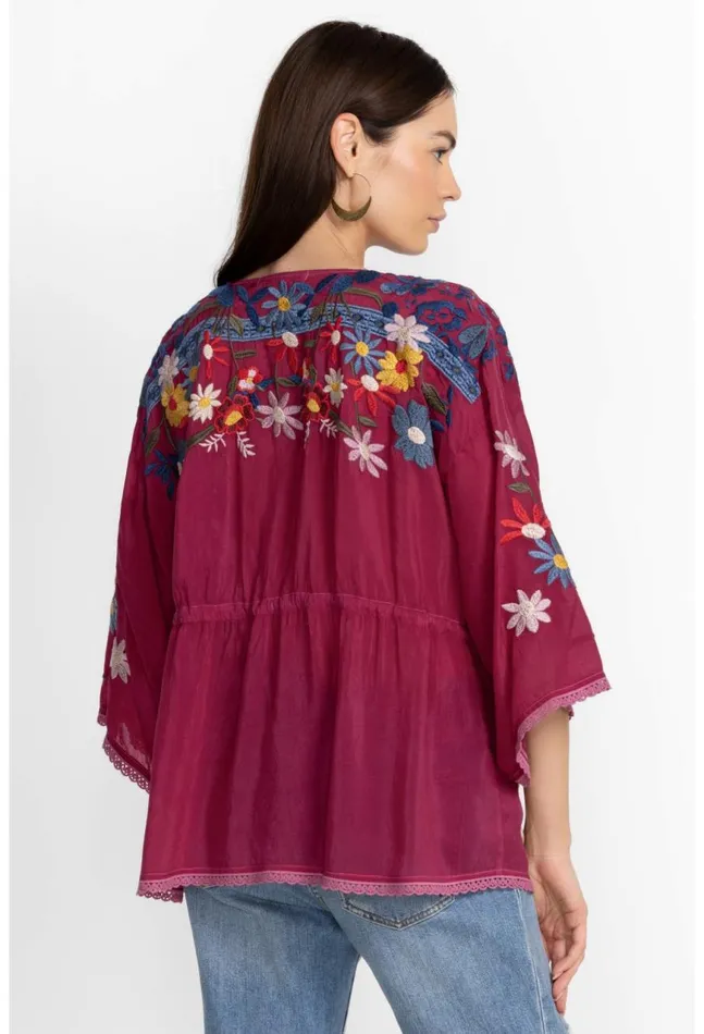 Women Edith Blouse Rumba Red Johnny Was Tops