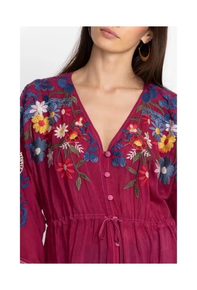 Women Edith Blouse Rumba Red Johnny Was Tops