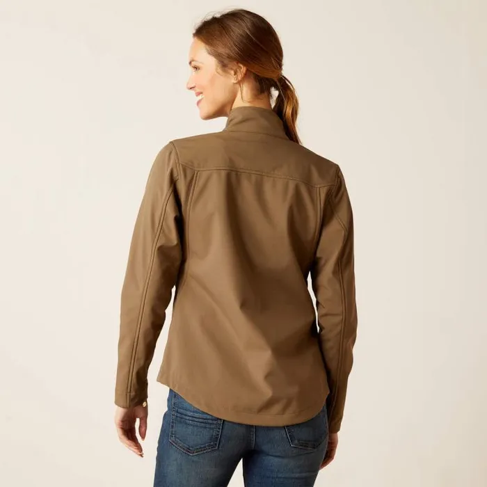 Women English Riding Ariat New Team Softshell Jacket Canteen Women English Riding Ariat New Team Softshell Jacket Canteen