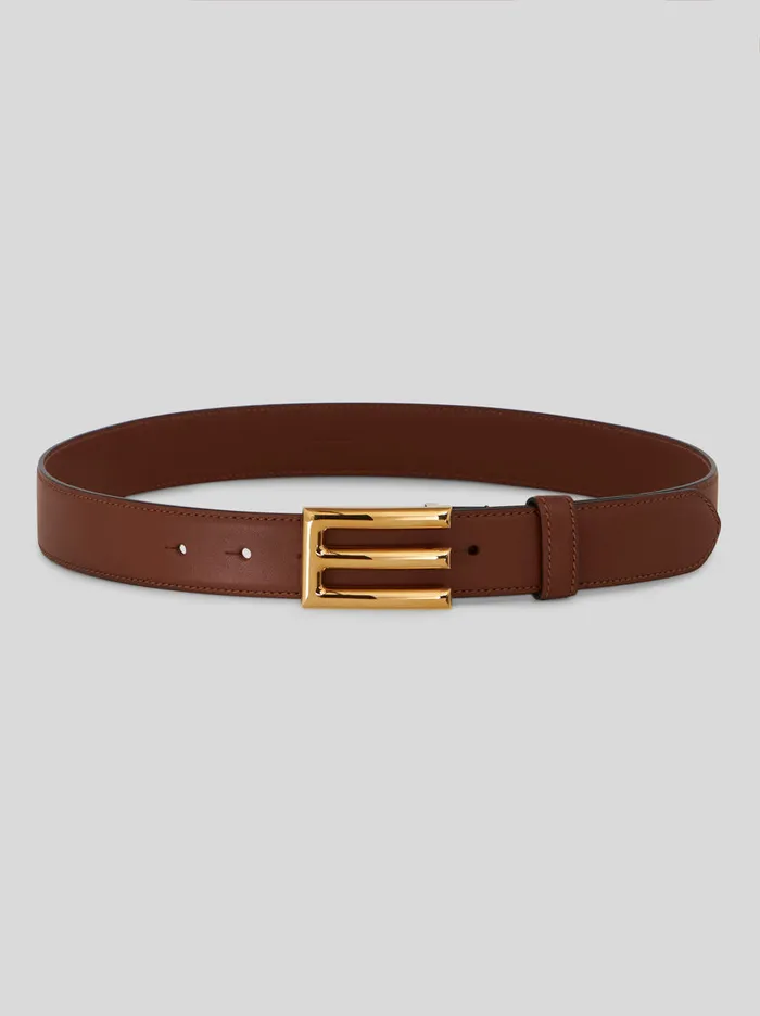 Women Etro Belts Belt With Buckle Dark Brown