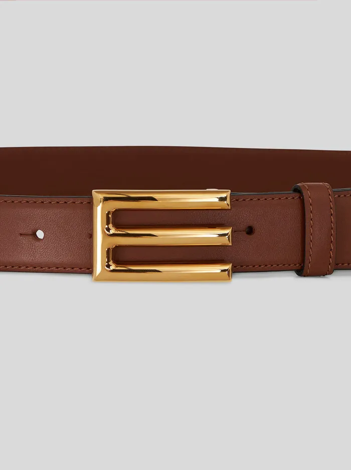 Women Etro Belts Belt With Buckle Dark Brown Women Etro Belts Belt With Buckle Dark Brown
