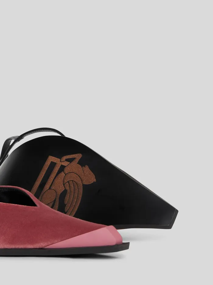 Women Etro Court Shoes Leather And Velvet Court Shoes Pink