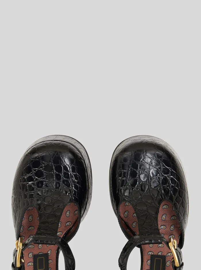 Women Etro Court Shoes Mary Jane Shoes Black