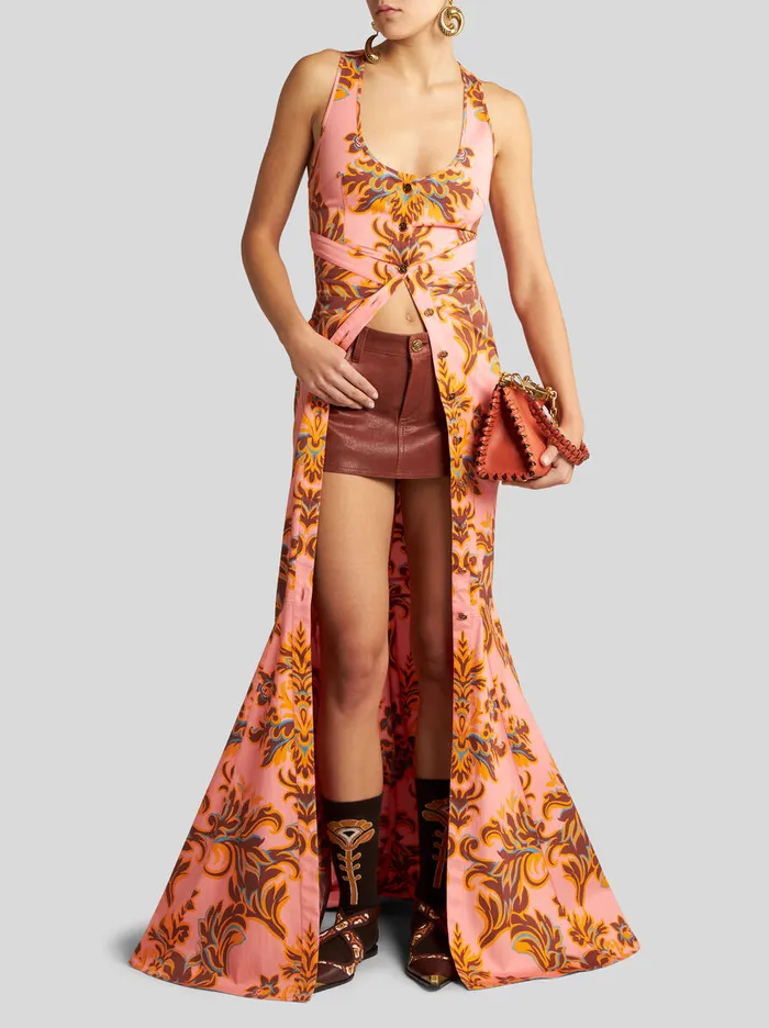 Women Etro Dresses Cotton Shirt Dress Pink Women Etro Dresses Cotton Shirt Dress Pink