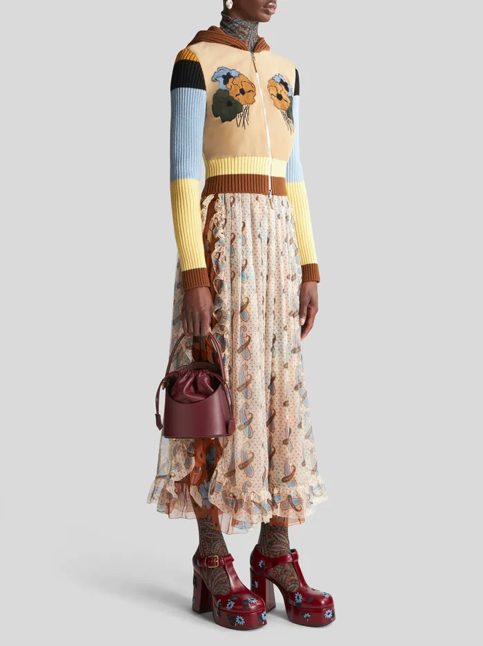 Women Etro Etro Saturno Small Saturno Bag Burgundy Women Etro Etro Saturno Small Saturno Bag Burgundy