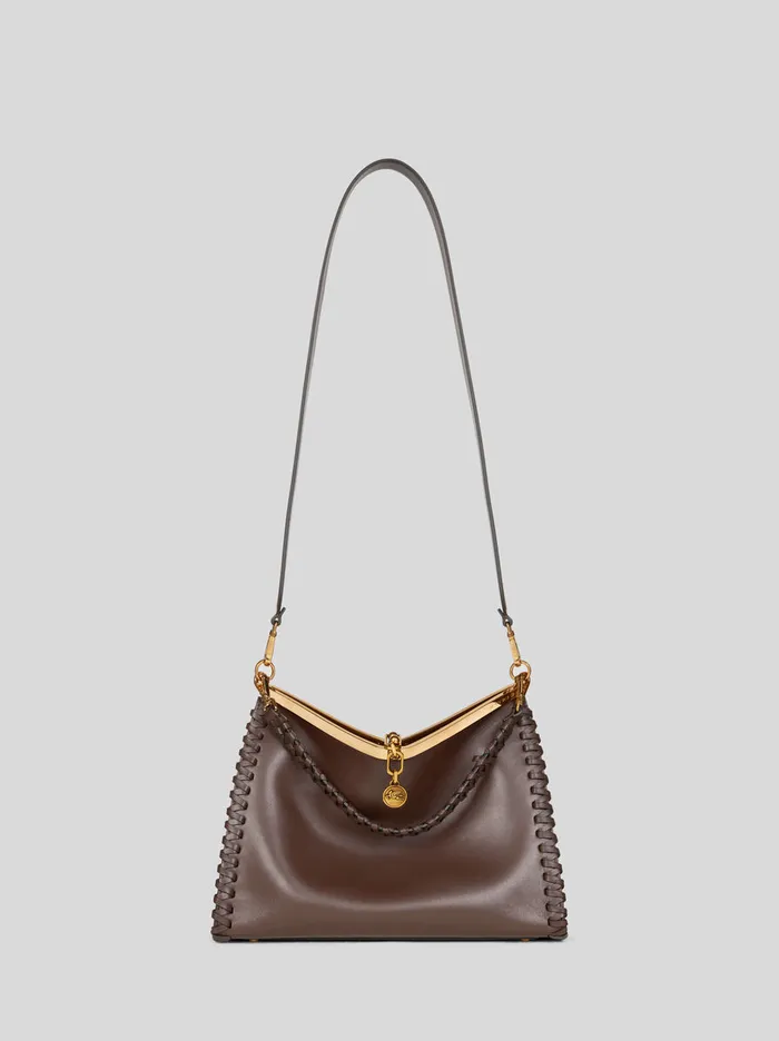 Women Etro Etro Vela Medium Vela Bag With Thread Work Brown Women Etro Etro Vela Medium Vela Bag With Thread Work Brown