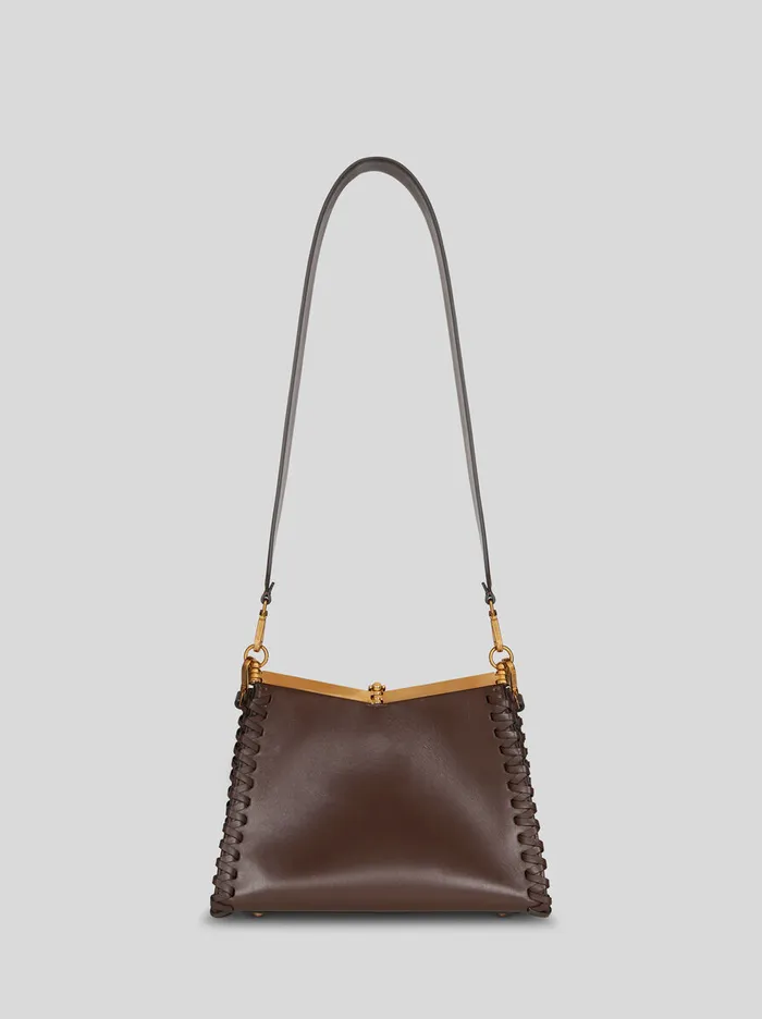 Women Etro Etro Vela Medium Vela Bag With Thread Work Brown Women Etro Etro Vela Medium Vela Bag With Thread Work Brown