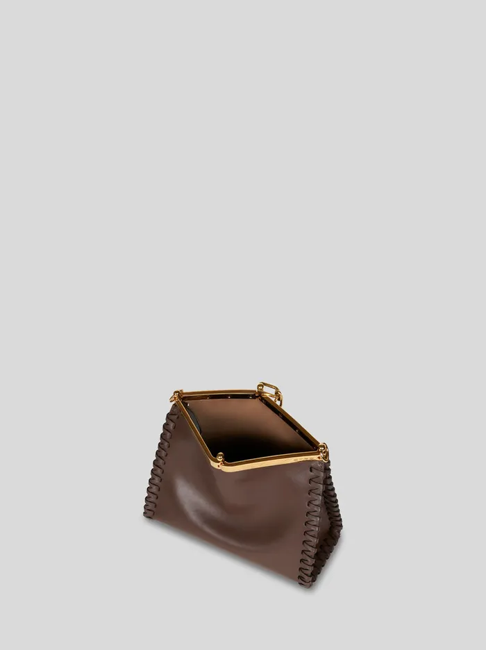 Women Etro Etro Vela Medium Vela Bag With Thread Work Brown Women Etro Etro Vela Medium Vela Bag With Thread Work Brown
