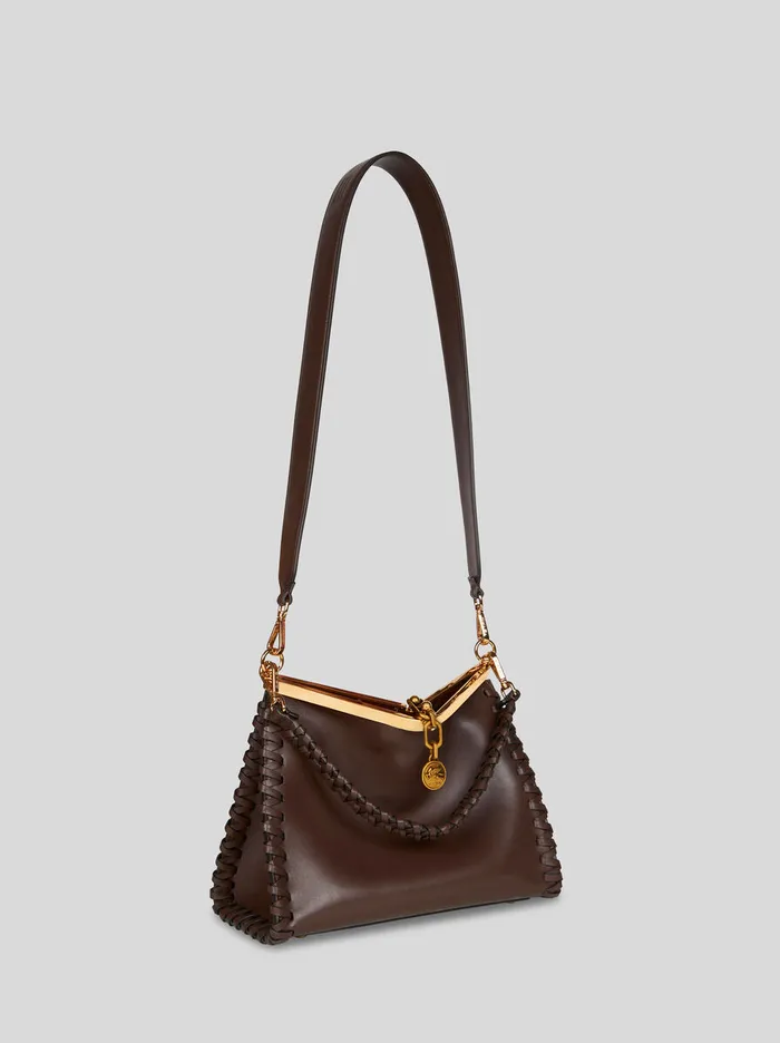 Women Etro Etro Vela Medium Vela Bag With Thread Work Brown Women Etro Etro Vela Medium Vela Bag With Thread Work Brown