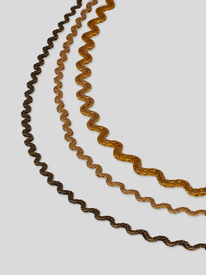 Women Etro Fashion Jewellery Wave Choker Gold Women Etro Fashion Jewellery Wave Choker Gold
