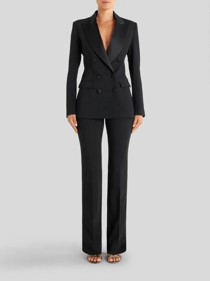 Women Etro Jackets Tailored DoubleBreasted Jacket Black Women Etro Jackets Tailored DoubleBreasted Jacket Black