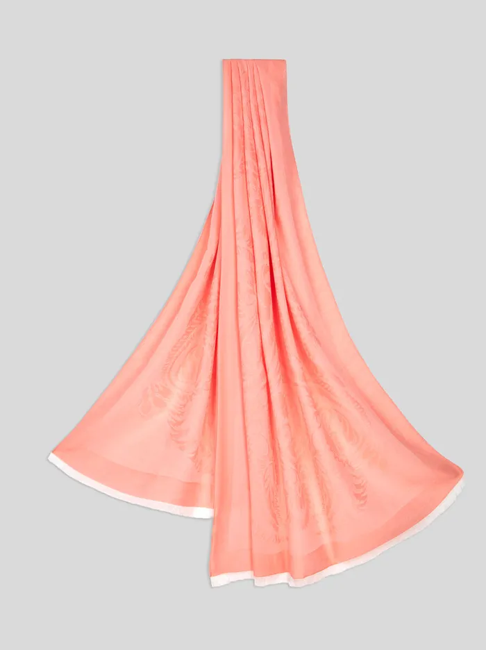 Women Etro Scarves And Silk Cotton Jacquard Scarf Pink