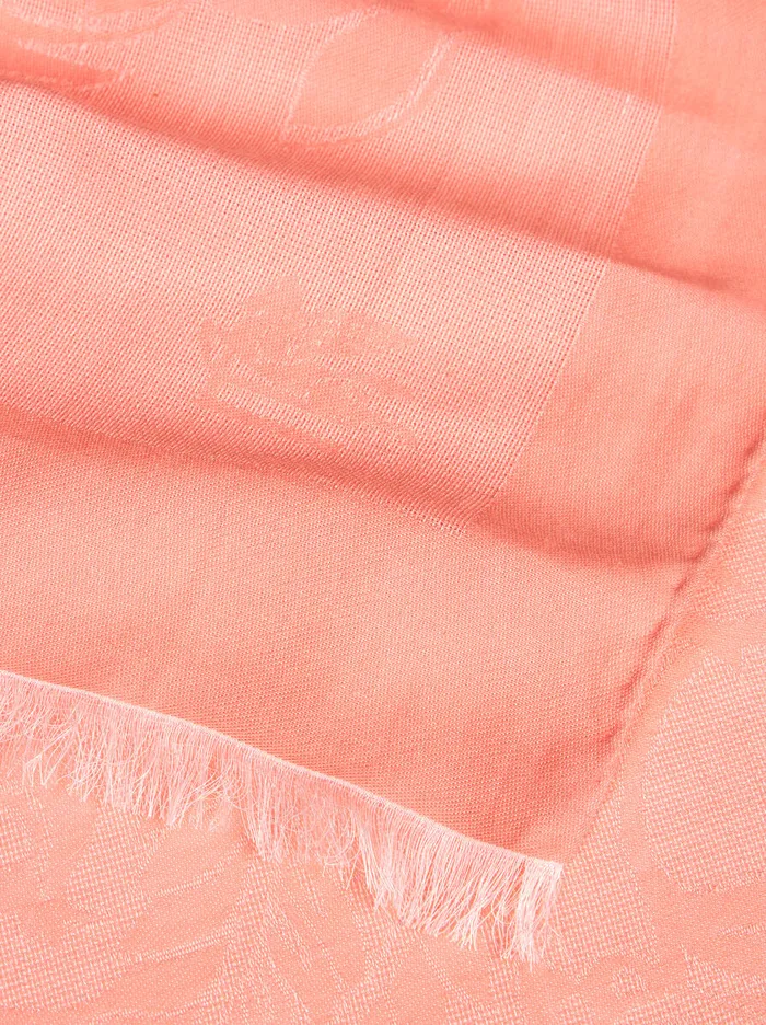 Women Etro Scarves And Silk Cotton Jacquard Scarf Pink Women Etro Scarves And Silk Cotton Jacquard Scarf Pink
