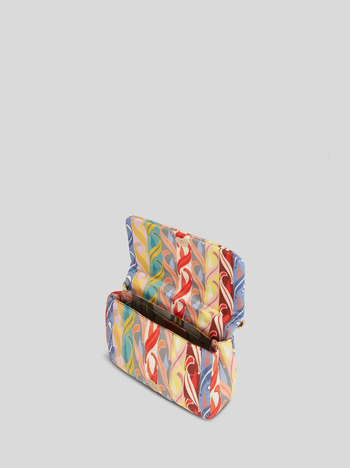 Women Etro Shoulder Bags Printed Small Bond Bag Light Blue