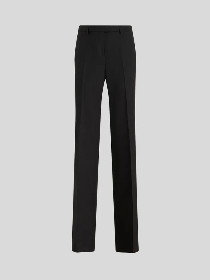 Women Etro Trousers Tailored Trousers Black