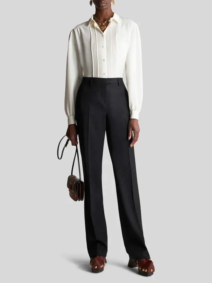 Women Etro Trousers Tailored Trousers Black Women Etro Trousers Tailored Trousers Black