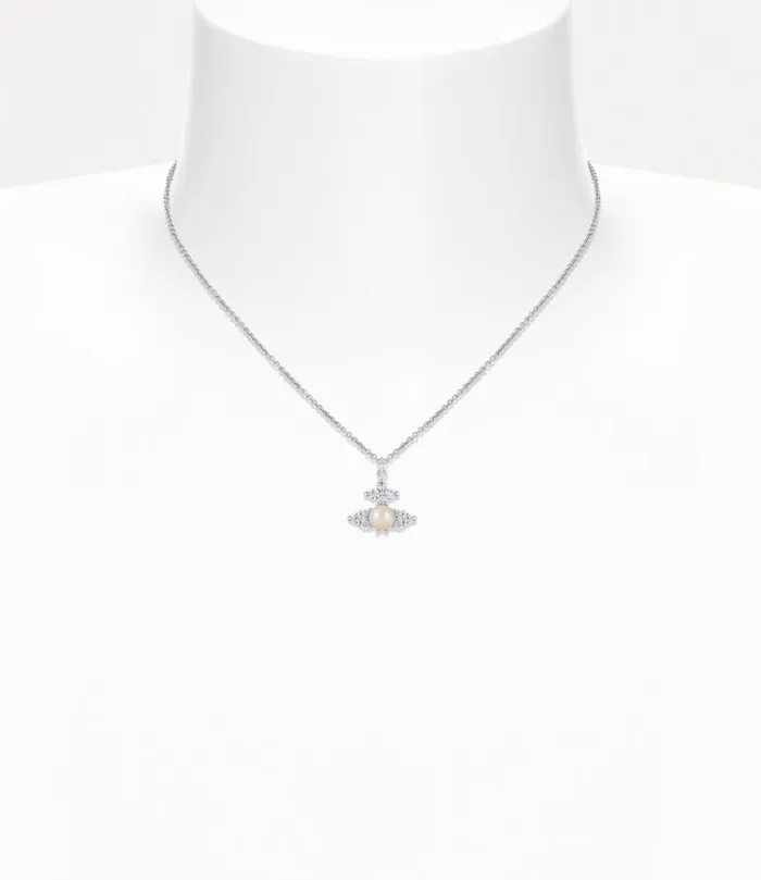 Women Feodora Pendant Platinumwhiteczcreamrosepearl Vivienne Westwood Necklaces Women Feodora Pendant Platinumwhiteczcreamrosepearl Vivienne Westwood Necklaces
