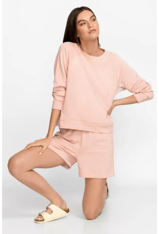 Women Fleece Pull On Short Rose Smoke Johnny Was Bottoms