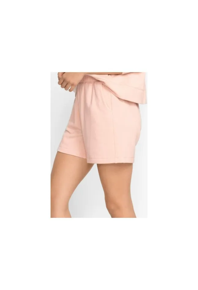 Women Fleece Pull On Short Rose Smoke Johnny Was Bottoms