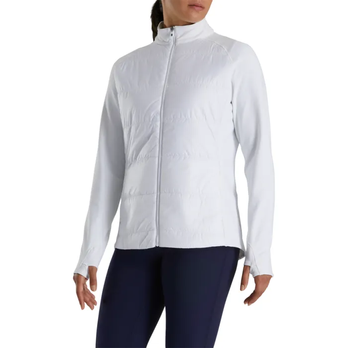 Women FootJoy Outer Layers Hybrid Jacket White