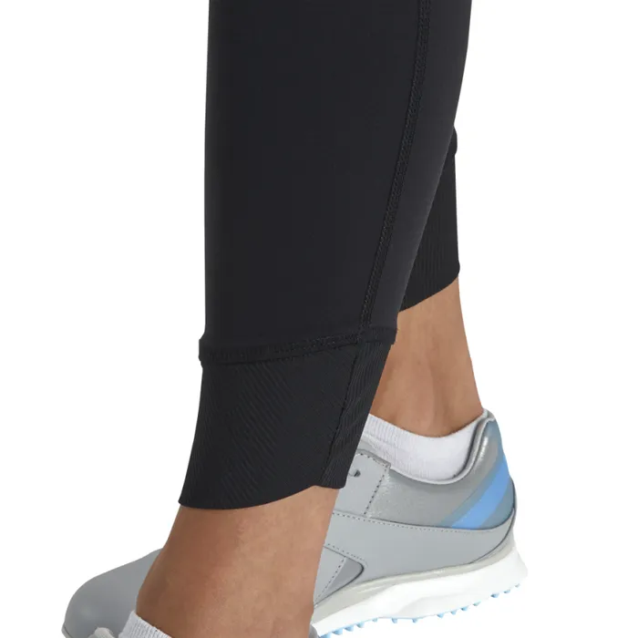 Women FootJoy Pants Ankle Length Rib Block Leggings Black Women FootJoy Pants Ankle Length Rib Block Leggings Black