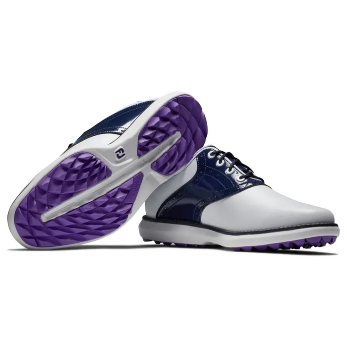 Women FootJoy Spikeless Traditions Spikeless White Navy Women FootJoy Spikeless Traditions Spikeless White Navy