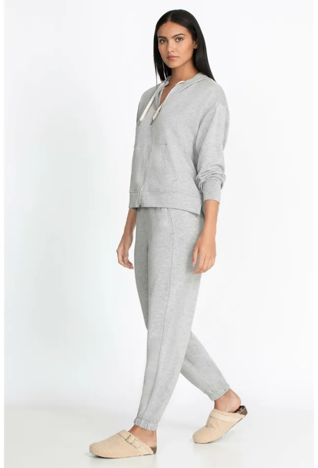 Women Forward Side Seam Jogger Heather Grey Johnny Was Bottoms