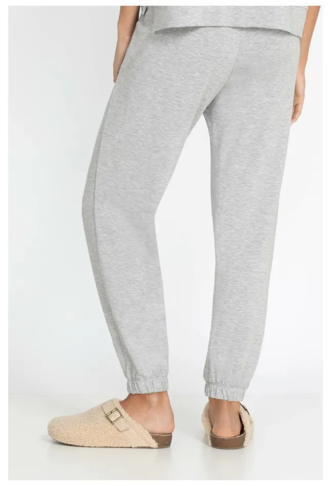 Women Forward Side Seam Jogger Heather Grey Johnny Was Bottoms