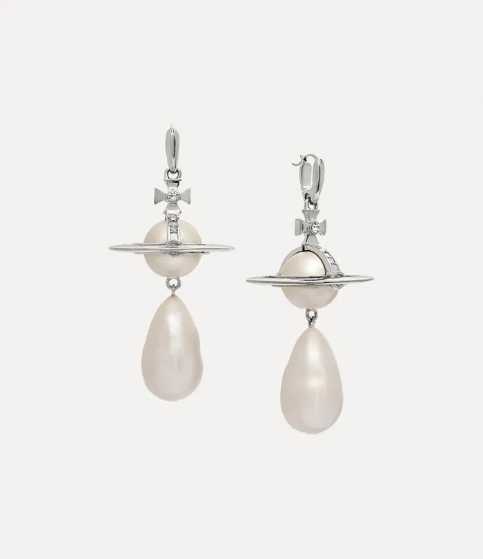 Women Giant Pearl Drop Earrings Platinumcreamrosepearl Vivienne Westwood Classic Styles