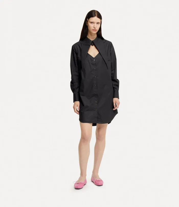 Women Heart Shirt Dress Black Vivienne Westwood Dresses Women Heart Shirt Dress Black Vivienne Westwood Dresses