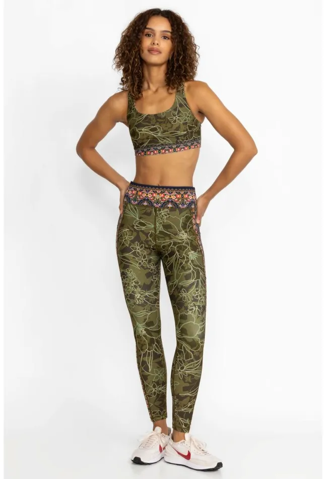 Women Hirz Camo High Waist Ribbed Waistband Le Hirz Johnny Was Active