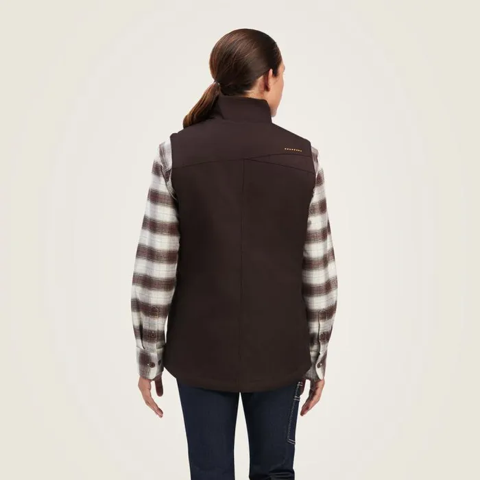Women Jackets and Vests Ariat Rebar DuraCanvas Insulated Vest Mole Women Jackets and Vests Ariat Rebar DuraCanvas Insulated Vest Mole