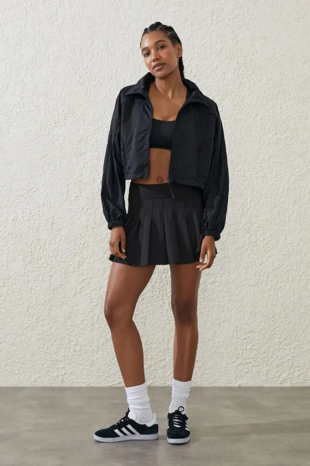 Women Jackets Cotton On Cropped Contrast Anorak Black