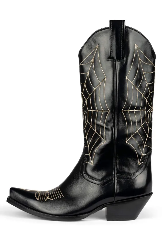 Women Jeffrey Campbell Ankle To Mid SPIDERWEB Black