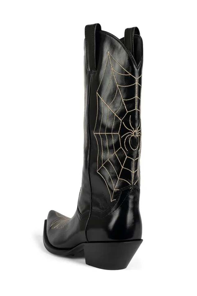 Women Jeffrey Campbell Ankle To Mid SPIDERWEB Black