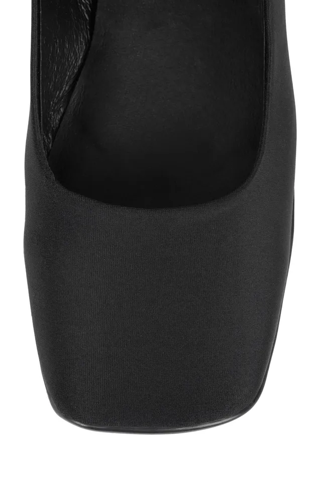Women Jeffrey Campbell Ballet Flats COPPELIA Black Neoprene