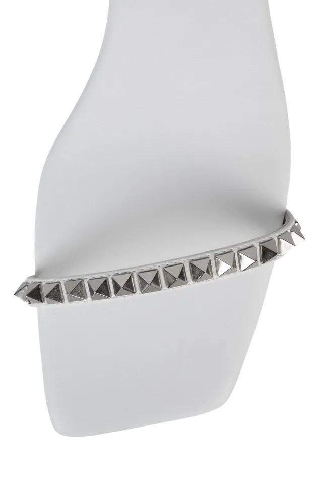Women Jeffrey Campbell Flat LUXOR White Silver