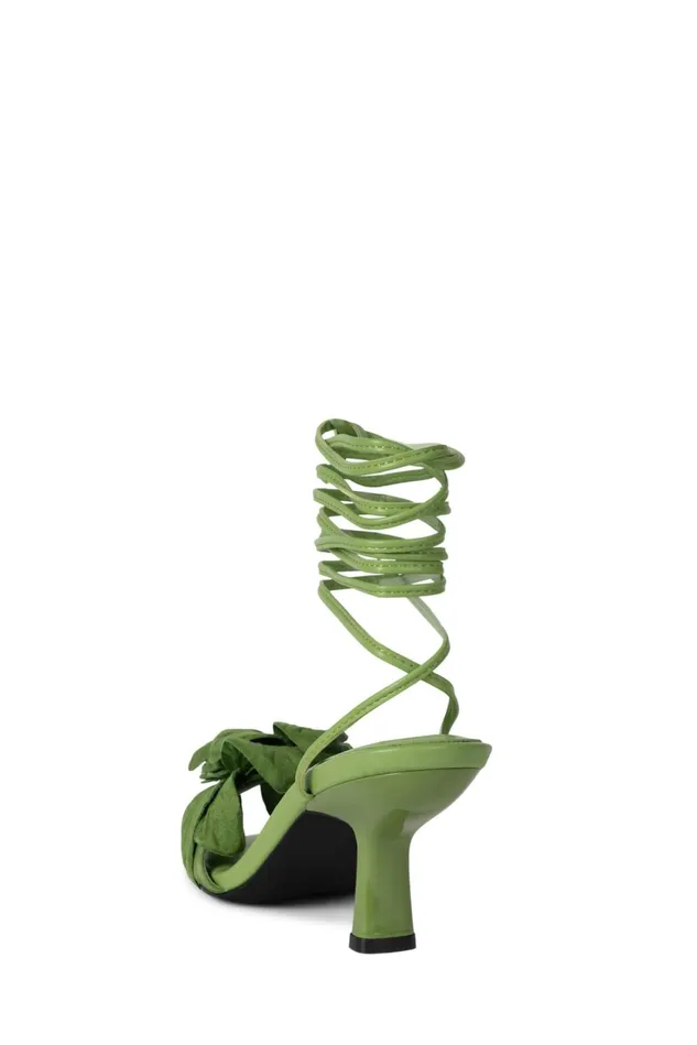 Women Jeffrey Campbell Heel ESSENCE Green Suede